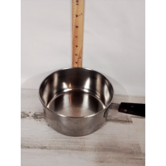 Revere Ware Medium  Copper Bottom Saucepan With Lid  Damage To Handle - Picture 7 of 16